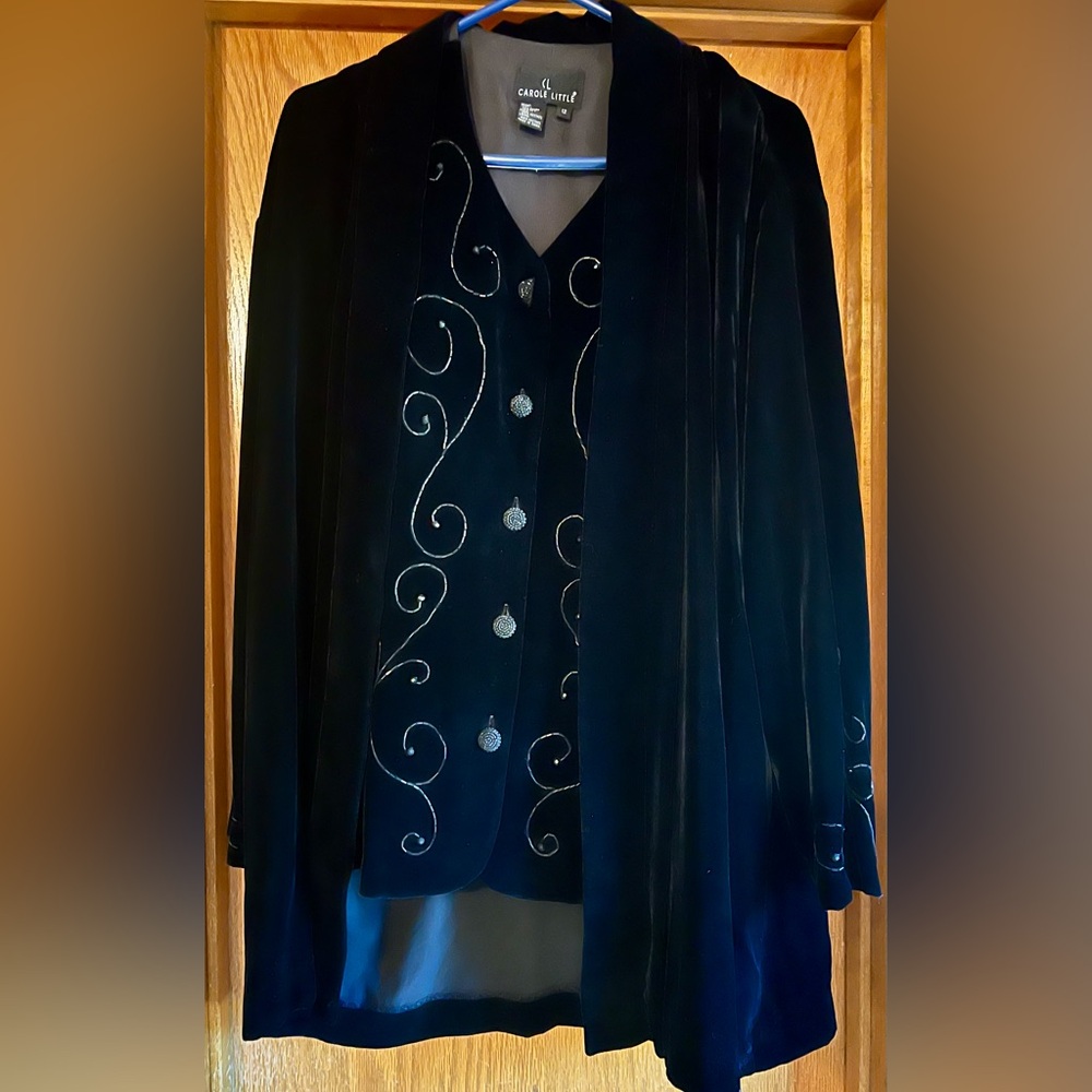 Vintage Carole Little Beaded Jacket and Vest